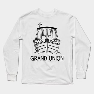 Grand Union Canal Boat Narrowboat Long Sleeve T-Shirt